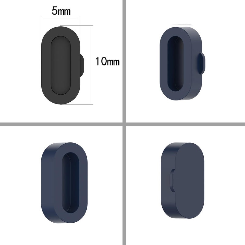 FanTEK 10pcs Anti-dust Plugs for Garmin Fenix 8/7/7S/7X 5/5S/5X Plus/6S 6 6X Silicone Charger Port Protector, Compatible for Garmin Venu 2/Vivoactive 3/4/Instinct 2/Forerunner 935/45S/245/945 - Image 2